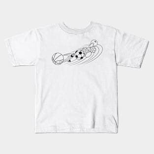 Ball System outlines Kids T-Shirt